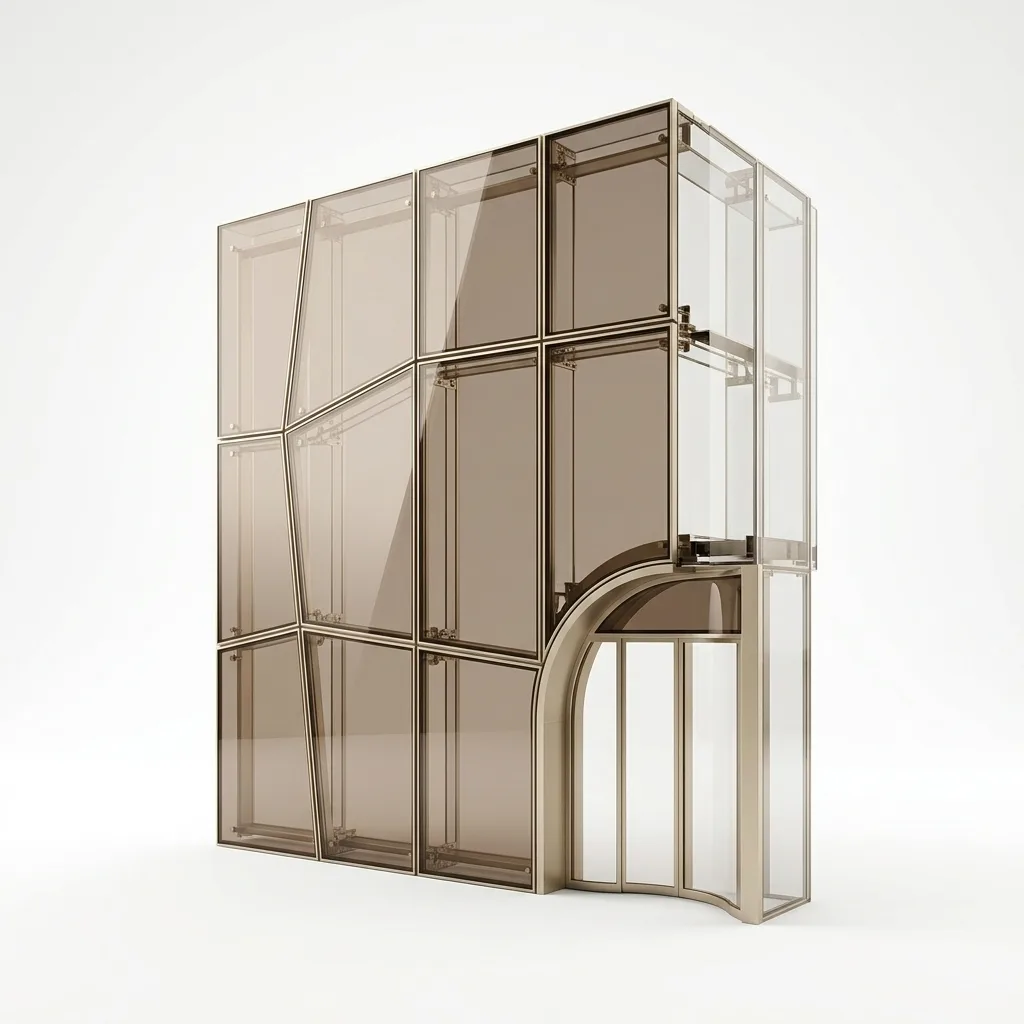 fachada de vidro comercial no Sul de Minas