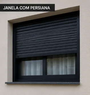 janela de alumínio branco