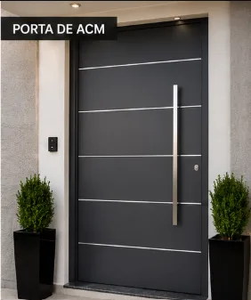 porta de acm sob medida em São Paulo