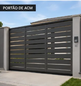 portão de garagem em acm em São Paulo